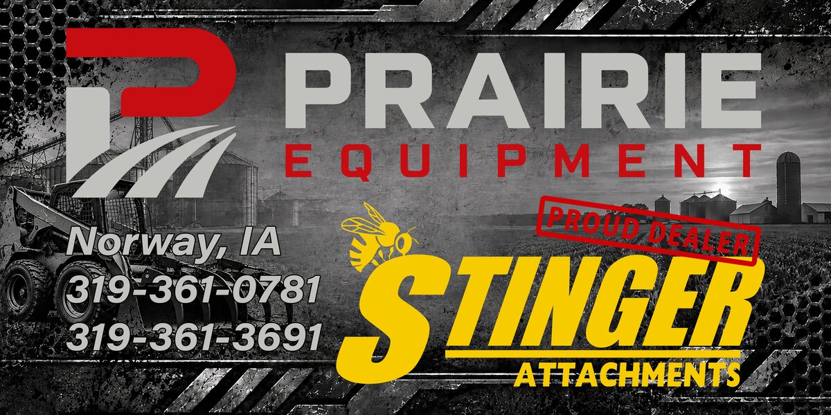Prairie Equipment, proud dealer of Stinger Attachments in Norway, Iowa